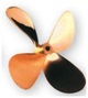 4-Blatt Propeller bronze Typ B 7
