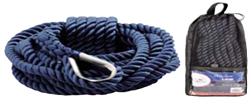 Gespleite Festmacherleine blau