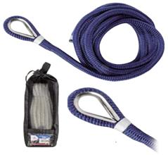 Gespleite Festmacherleinen Polyester-Doppelgeflecht blau