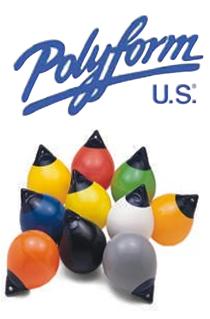 Kugelfender Poyform Typ A im Satz 4 Stck rot
