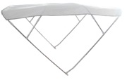 Sonnenverdeck DEEPTH 4 Bgel Tiefe 250cm aus Eloxal  22mm wei