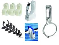 Kunststoff Clip Halterung für Bootshaken und Paddel Ø 30 mm 