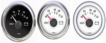 Voltmeter 8/16 V oder 18/32 V VDO ViewLine