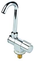 Verchromter Wasserhahn drehbar