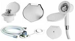 Einbau Dusche Gehuse ELEGANT mit Handdusche MIZAR