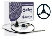 Teleflex Bootssteuerung Compac -T mit Steuerrad 55 PS Teleflex Bootssteuerung Compac -T mit Steuerrad 55 PS