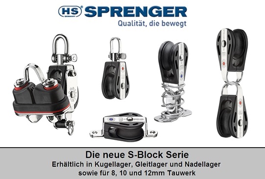 S-Block-Serie für 12mm Schot S-Block-Serie für 12mm Schot