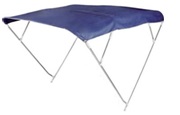 Sonnentop Wilma mit 4 Bgen ALU 25mm Farbe blau