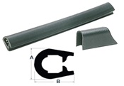 Scheuerleiste schwarzem und weißem PVC Aussenmaße von 18 x 26mm bis 37 x 45mm Scheuerleiste schwarzem und weißem PVC Aussenmaße von 18 x 26mm bis 37 x 45mm