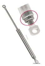 Gasdruckfeder aus Edelstahl, mit 2 sen, einstellbar