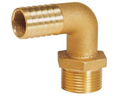 Schlauchtüllen aus Messing 90° Schlauchtüllen aus Messing 90°