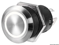 FLAT - Schalter aus Edelstahl 22mm