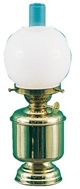Tischlampe Opalkugel Petroleum und elektrisch