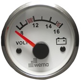 Voltmeter Sliverline von WEMA Voltmeter Sliverline von WEMA