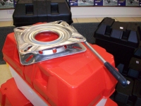 Drehscheibe mit 12 Riegelpositionen f�r den Bootsstuhl