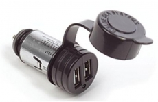 2-fach USB Lade-Steckdose fr Zigarettenanznder