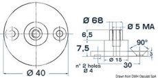 Basis mit Splint  Schlssern 8mm
