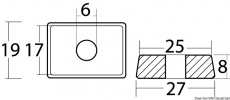 Anode fr Mercury 4/5/6 PS Aluminium