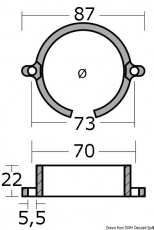 Anode fr Propellerachse von Mercruiser Bravo I Aluminium