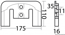 Plattenanode fr Bravo Aluminium