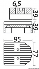 Anode fr Heckantriebe Mercruiser Zink