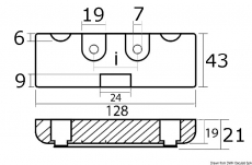Anode VERADO 121mm Aluminium