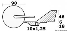 Finnanode 50/90 PS 91mm Zink