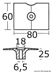 Anode fr 8/30 PS Motoren von Selva Aluminium