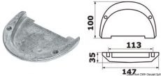 Anode Fuanode Duo Prop auch fr Motorfu Cobra OMC Aluminium