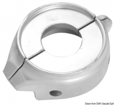 Zweiteilige Kragenanode fr Sail drive, Kragen 107 mm Aluminium