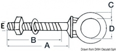 Augbolzen Mae 6x40mm