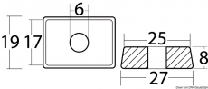 Einzelanoden TOHATSU 4/6 HP - 2/4-Takter Zink