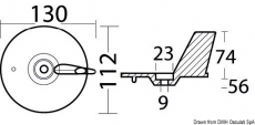 Finnanode 113 mm Von 75 bis 130 PS.Aluminium