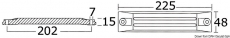 Plattenanode 75/225 PS Aluminium