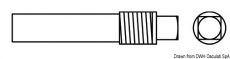 Zinkanode mit Gewinde für Kühlsysteme Länge 16x52+22mm Zinkanode mit Gewinde für Kühlsysteme Länge 16x52+22mm