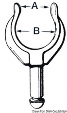 JARNFORDLINGS Ruderdolle aus Delrin A 42mm