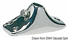 Flaggenstockhalter Edelstahl AISI 316 für 20mm Flaggenstöcke Flaggenstockhalter Edelstahl AISI 316 für 20mm Flaggenstöcke