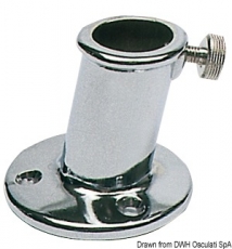 Flaggenstockhalter mit geringer Neigung fr Flaggenstcke  20mm