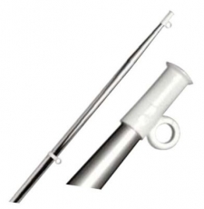 Flaggenstock aus rostfreiem Stahl, Kegelschnitt 20mm Lnge 60cm