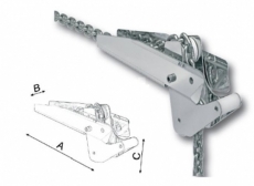 NIRO Ankerrollen Geeignet fr Sand-Anker: CQR, Delta, SOC Gre 1
