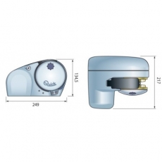 Ankerwinde Quick Ultra Genius Motor 800 W ohne Verholspill Kettennuss 6 mm