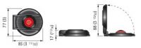 Quick Fuschalter Farbe Gehuse schwarz Farbe Knopf grau