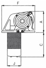 Ankerwinde DORADO 500 geeignet f�r Schiffe von 6-10 m Kettennu� 8 mm 12V / 500 W