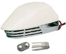 Membran-Bootshupe aus verchromtem ABS Farbe wei� + verchromt