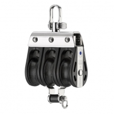 Block mit 3 Rollen, Wirbel und Hundsfott aus der S-Block Serie Block mit 3 Rollen, Wirbel und Hundsfott aus der S-Block Serie