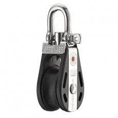 Block mit 1 Rolle und Arretierset aus der S-Block Serie Block mit 1 Rolle und Arretierset aus der S-Block Serie
