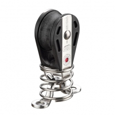 Block mit 1 Rolle, montierter Feder und Fenderöse aus der S-Block Serie Block mit 1 Rolle, montierter Feder und Fenderöse aus der S-Block Serie