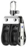 Block mit 2 Rollen und Wirbel aus der S-Block Serie