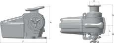 Ankerwinde TIGRES geeignet fr Boote von 11-15m Kettennu fr 10 mm 12V / 1500W