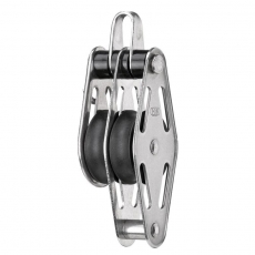 Sprenger - 8mm Block mit 2 Rollen, Bügel und Hundsfott Sprenger - 8mm Block mit 2 Rollen, Bügel und Hundsfott